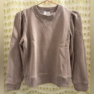 Goop G. Label Valentina Puff Sleeve Sweatshirt Size S